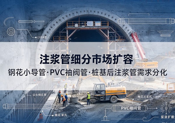 旌阳注浆管细分市场扩容，隧道钢花小导管、PVC 袖阀管、桩基后注浆管需求分化